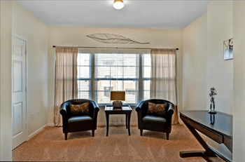 sitting area at Village on the Lake Apartments, Spring Lake, North Carolina